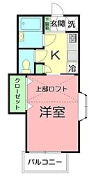 グラン・ベルデ 1Kの間取図画像