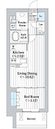 アビティグランデ砧 1LDKの間取図画像