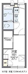 レオパレスマムトープ 1Kの間取図画像