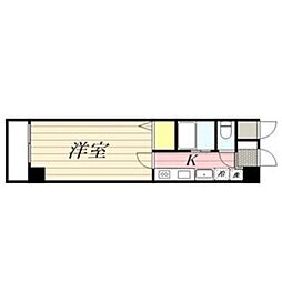 セレス香住ヶ丘2 1Kの間取図画像