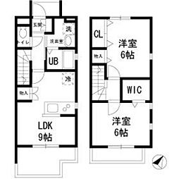 WisteriaCourt3 2LDKの間取図画像