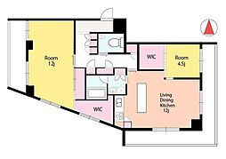 さらさビル 3階2SLDKの間取り