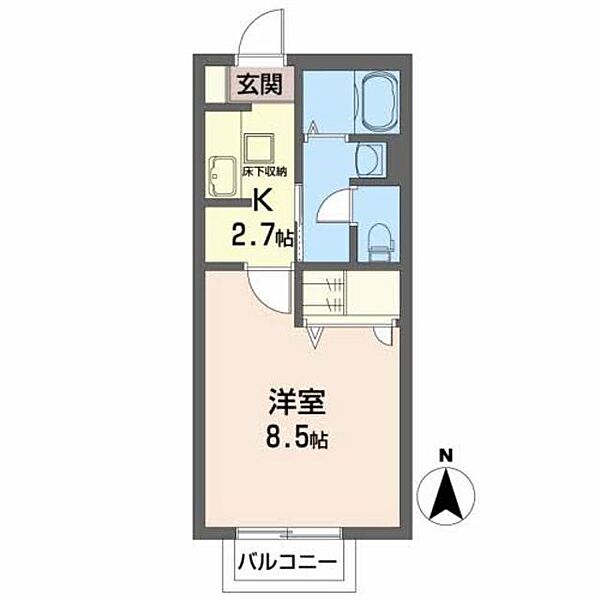 サンライト大和町 103｜宮城県仙台市若林区大和町２丁目(賃貸アパート1K・1階・28.00㎡)の写真 その2