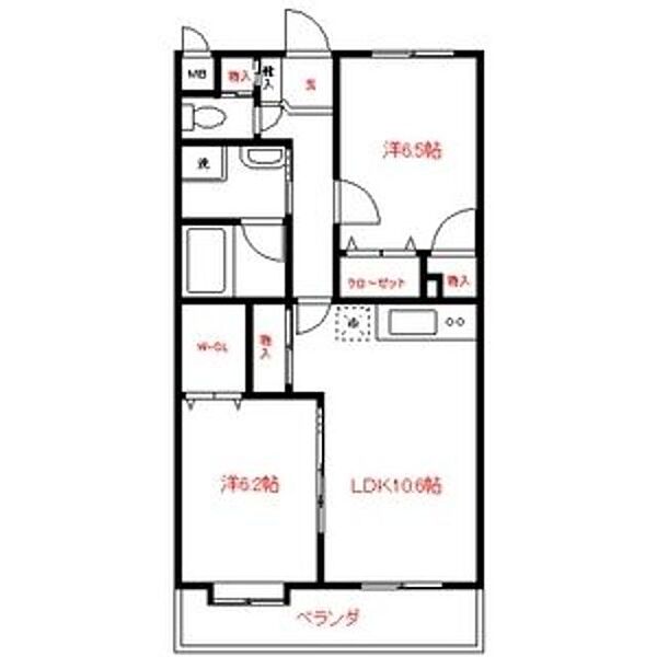 ボヌールプラージュ 405｜福岡県古賀市新久保１丁目(賃貸マンション2LDK・4階・57.00㎡)の写真 その5