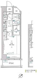 レーヴ横浜保土ヶ谷フェルクルール 1Kの間取図画像