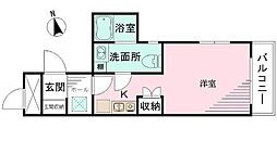 CHURAVISTA ワンルームの間取図画像