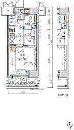 Risingplace綾瀬二番館 1Kの間取図画像