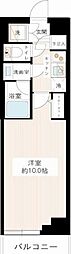 MAXIV北千住 1Kの間取図画像
