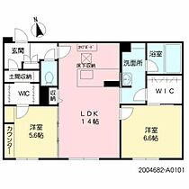 珠鈴 A0101 ｜ 熊本県熊本市南区出仲間２丁目2-31（賃貸マンション2LDK・1階・66.13㎡） その2