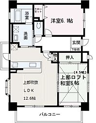 エスポワールマーサ志木 2LDKの間取図画像