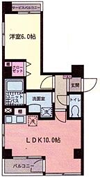 エスターテ大藤 1階1LDKの間取り