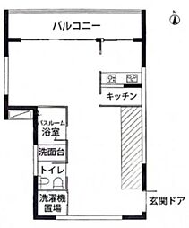 浅草kado ワンルームの間取図画像
