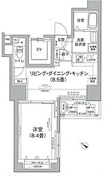 アイルプレミアム文京六義園 5階1LDKの間取り