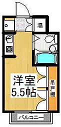 サニーハイム ワンルームの間取図画像