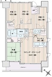 エスティメゾン豊洲レジデンスB棟 4LDKの間取図画像