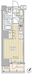 ParkAxis渋谷神山町 ワンルームの間取図画像