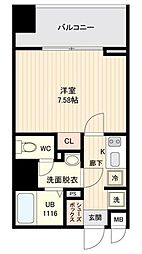 オープンブルーム品川南大井 1Kの間取図画像