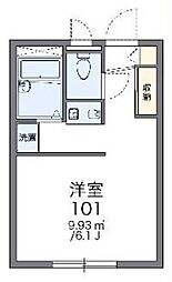 レオパレスメイプル5 1Kの間取図画像