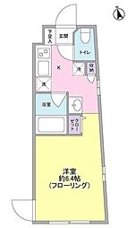 ヒルサイド二子玉川 ワンルームの間取図画像