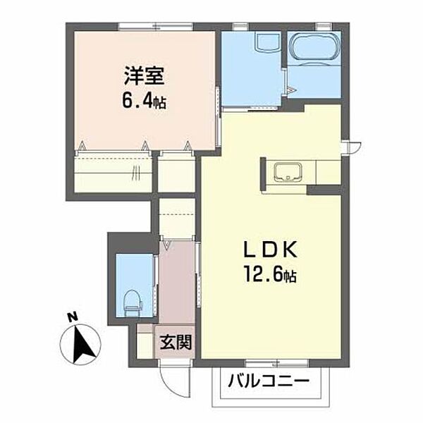 セタ・クレセオ 102｜福島県伊達郡川俣町大字鶴沢字堂ノ窪(賃貸アパート1LDK・1階・46.50㎡)の写真 その2