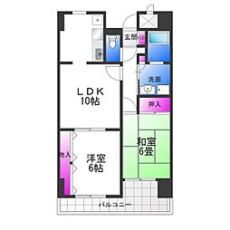 エスペランサ41 2LDKの間取図画像