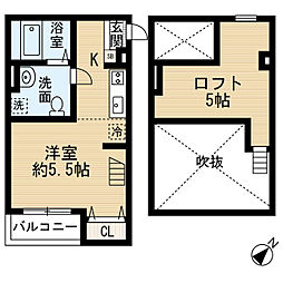 プログレス尼崎 ワンルームの間取図画像