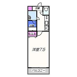 フジパレス浜寺ノース5番館 1Kの間取図画像