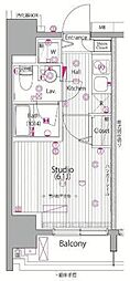 ガーラ・シティ渋谷南平台 1Kの間取図画像