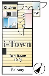 ラミアール佐々木 1Kの間取図画像