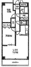 プランタン88 2LDKの間取図画像