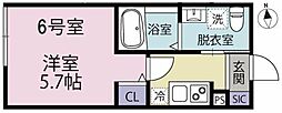 パークメゾン鷺沼 1Kの間取図画像