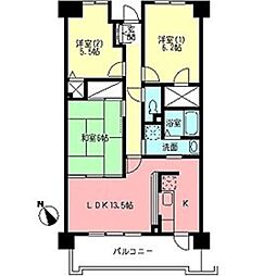 アンクラージュ 3LDKの間取図画像