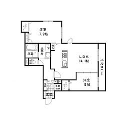 間取図画像 2LDK