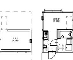 メゾン堀切菖蒲園 1階ワンルームの間取り
