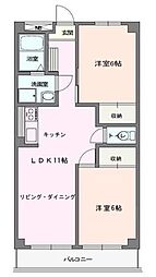 ファラオ鷺沼 2LDKの間取図画像