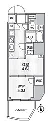S-RESIDENCE蔵前balm 1DKの間取図画像