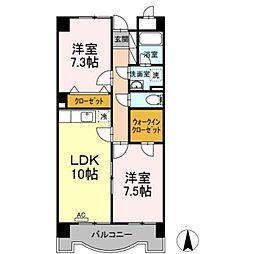 間取図画像 2LDK