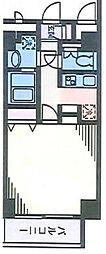サーティーフォービル 1Kの間取図画像