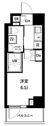 船橋市西船6丁目マンション 1Kの間取図画像