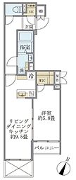 ビューテラス茗荷谷 1LDKの間取図画像