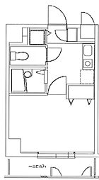 エクセリア池袋 1Kの間取図画像