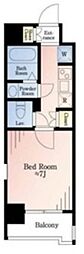 リージア代々木 1Kの間取図画像