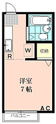 エス・ドミール 1Kの間取図画像