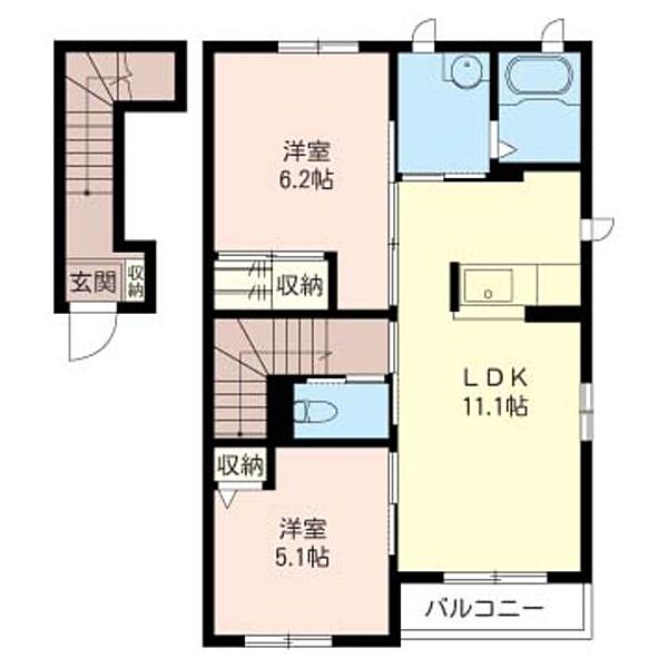 グリーンパティオＡ 00201｜茨城県取手市駒場１丁目(賃貸アパート2LDK・2階・57.17㎡)の写真 その2