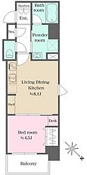 ウエリスアーバン大塚 1LDKの間取図画像