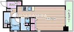 アーバネックス北浜 ワンルームの間取図画像
