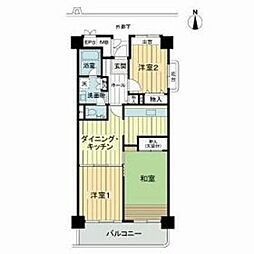 光が丘パークタウン大通り北6-1-1 3DKの間取図画像