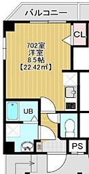 墨田区緑3丁目マンション 1Kの間取図画像
