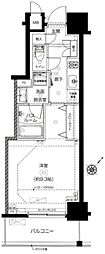 ZOOM日本橋馬喰町 1Kの間取図画像