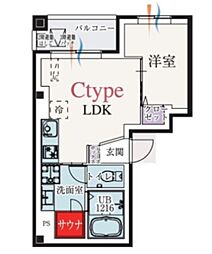 練馬区関町北5丁目マンション 1LDKの間取図画像